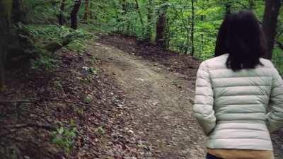 My boyfriend fucks me in the woods after the lockdown ended - ASYAxASH