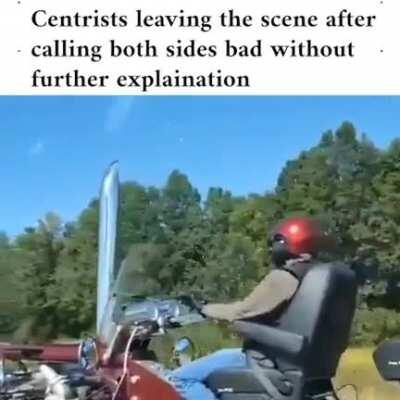 Centrists on their way to the grill party