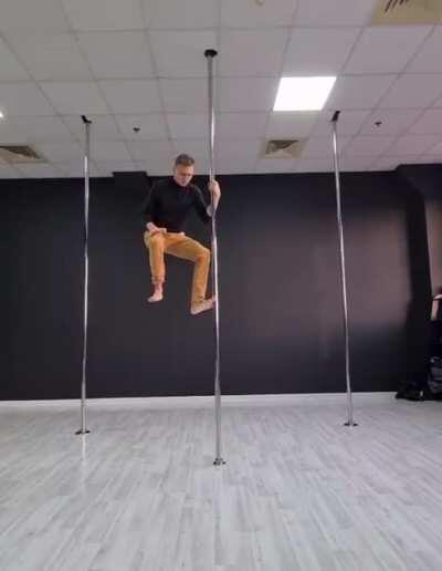 Pole acrobatics