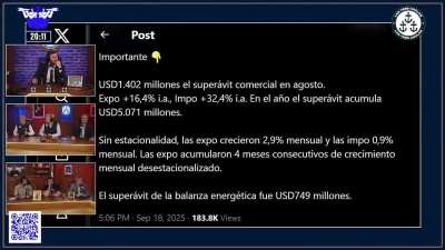 Toto Caputo: “Entiendo el miedo que hay por los ataques de la política, porque ven lo que hay en frente y eso se refleja en el mercado. Hay una herramienta muy eficaz que es EL VOTO. Cualquiera que tenga algún temor puede ir a votar en Octubre”