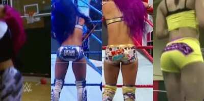 Sasha Banks bouncing her booty 💙
