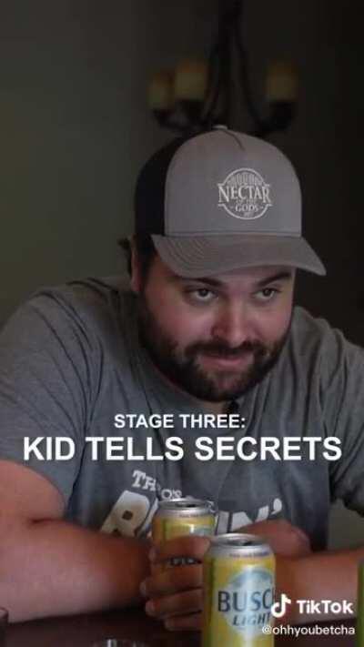 5 stages of drinking with your parents