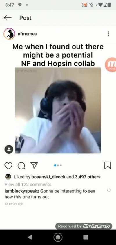 my friend nathan got so excited he posted this on his story