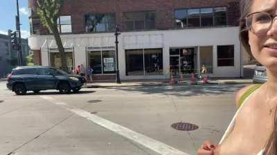 I love giving free shows in public (links to my paid sites are in my bio)