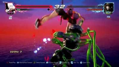 The only time lili's punch parry is good