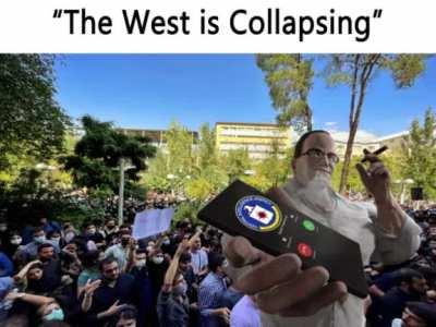 You might want to check twice who's collapsing there buddy