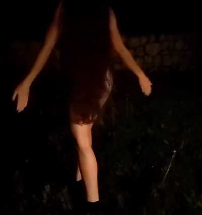 Long hair out in the night