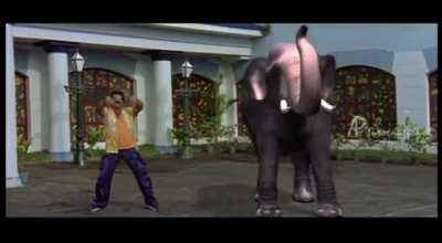 I can't decide who's CGI here