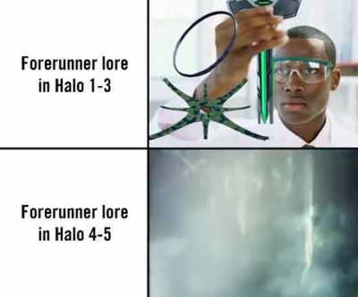 343 did a good job on expanding the forerunner lore