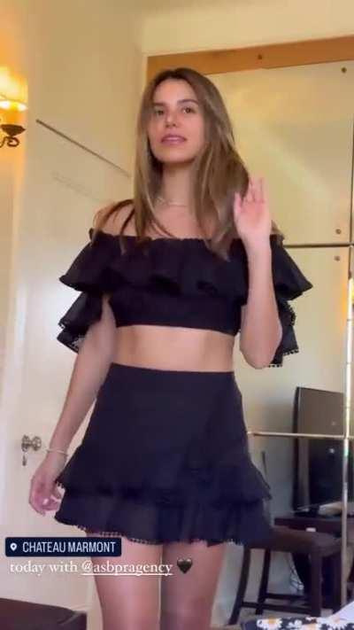 Showing off a new outfit