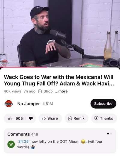 How stupid do you think CUCKLORD felt when he found out Lefty was on Kendrick’s new album?🤡🤣