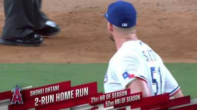 [Highlight] Tomorrow's starter Shohei Ohtani hits home run #21 on the season a 453ft bomb 116mph off the bat!