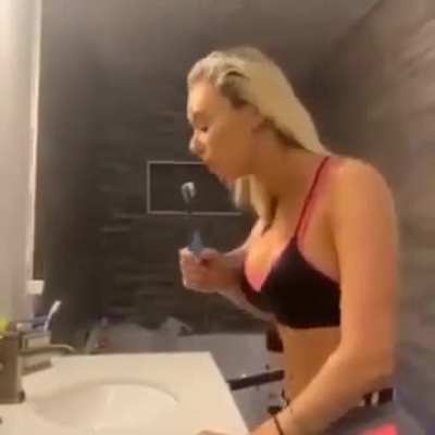 Toothbrush blowjob