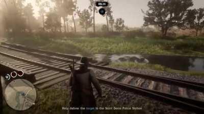 Was playing red dead 2 the other day and this happened