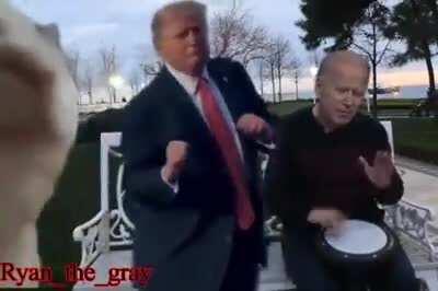 Now with Trump dancing iranian style while Biden plays the tombak! (Same guy who edited both memes)