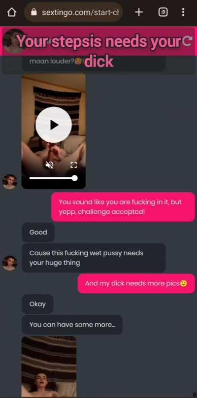 Your stepsis needs your dick