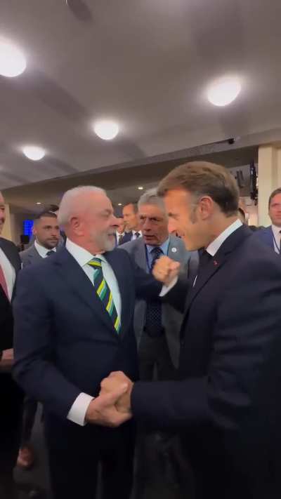 Lula e Macron se reencontram