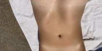 I love tanning naked outside, hope my neighbors didn’t peak over the [f]ence