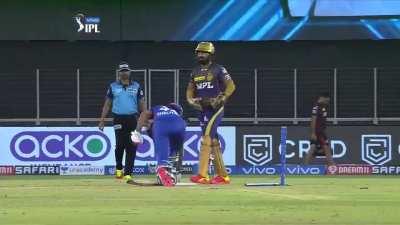 Dhawan & DK during DCvKKR today