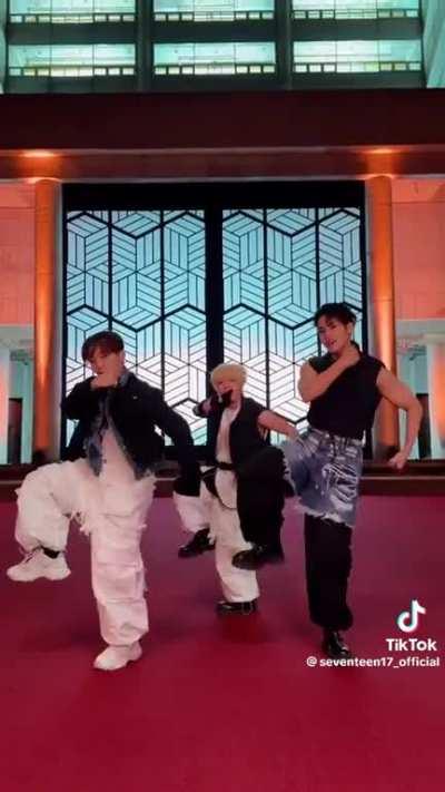 230525 Seventeen ‘Super’ challenge with (Seungkwan, Dino, Mingyu)