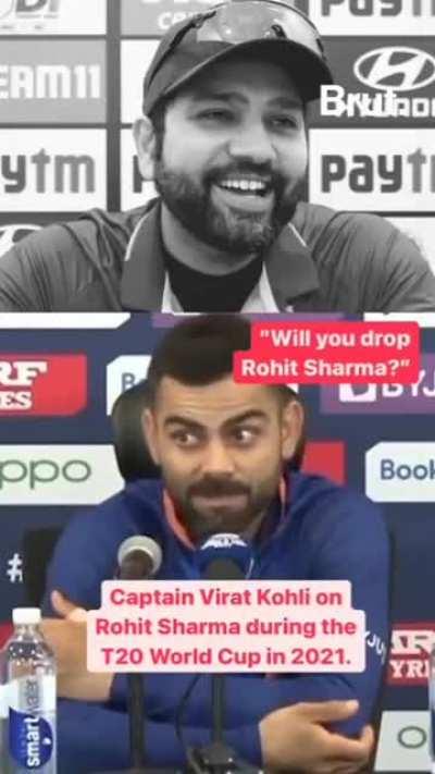 Two cricket greats on each other. PS: The video is made before the last Ind vs Pak WCT20