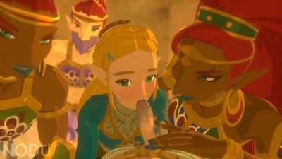 Desert Training with Zelda and Urbosa (nodu) [The Legend of Zelda]