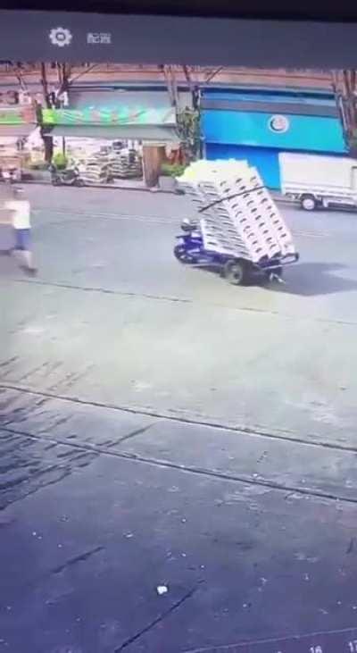 to have the load tip over
