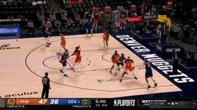 [Highlight] Insane no-look corner pass by Jokic after a back cut by Aaron Gordon.