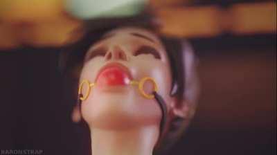 Brigette toys with Tracer (BaronStrap) [Overwatch]