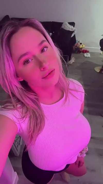 In pink