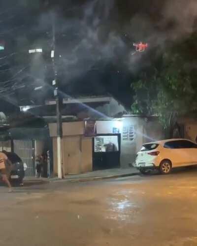 Annoyed by loud music, man uses drone to hit neighbors with fireworks