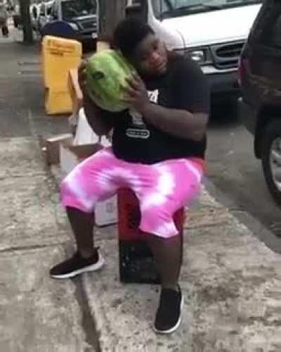 I wonder who's in the melon..??