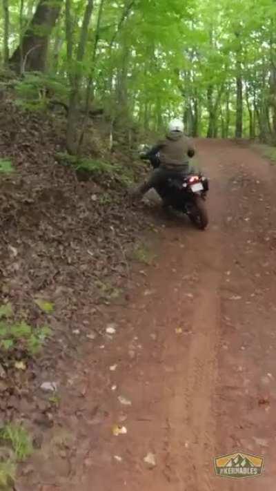 If you’re not wrecking you’re not riding right?