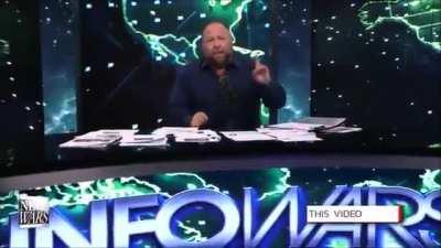 Alex Jones challenging Bill Gates