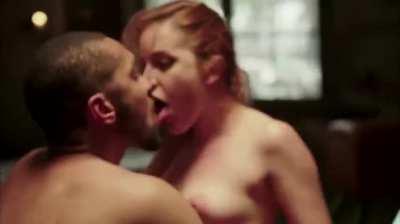 Hot Babe passionately kissed and fucked in missionary and cowgirl