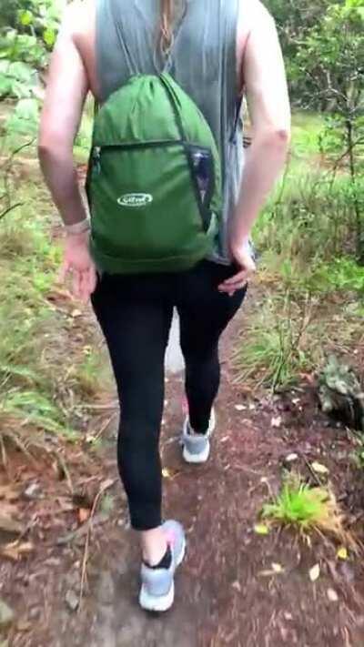 A couple of hikers almost got the same view as you 😘 [GIF]