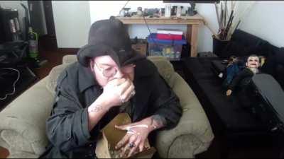 Why does he eat like a bridge troll?