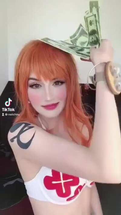 Naiichiru as Nami from One Piece (self)