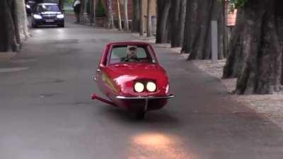 Two-wheeled, self-balancing gyro-x vehicle from 1967