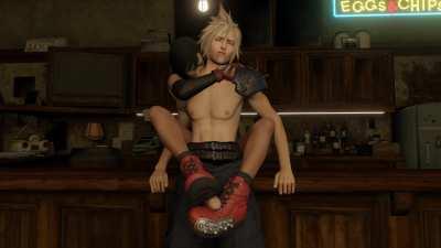 CloudXTifa - Footjob [Final Fantasy 7] (Thenaysayer34)