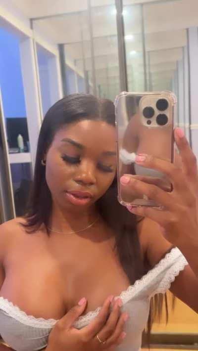 Pin me against a wall and pull my top down