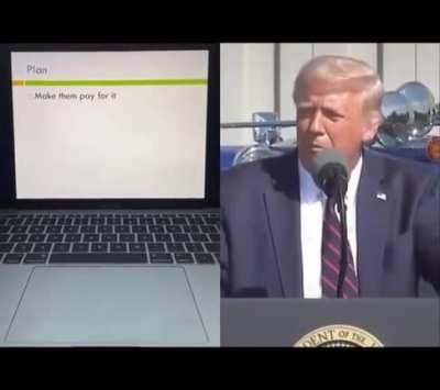 Trump's speeches degrade quite quickly
