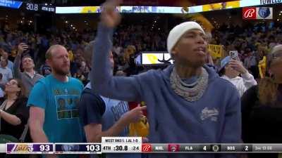 [Highlight] Grizzlies fans going absolutely wild for “Whoop That Trick” in the final seconds of Game 2 vs Lakers