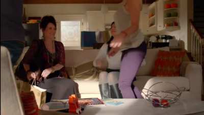 Elisha Cuthbert ass slap by Megan Mullally