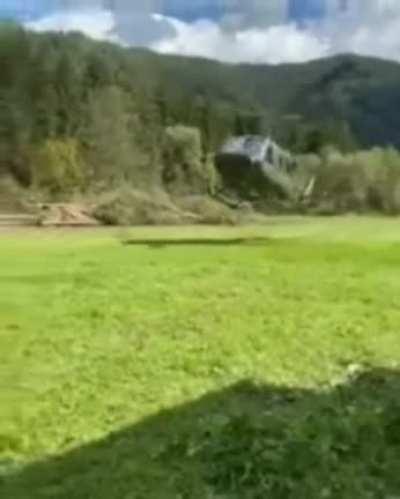 That's a nice landing right ther-