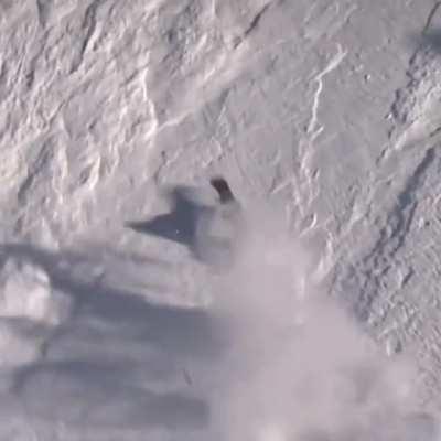 Dude had serious momentum on that hill