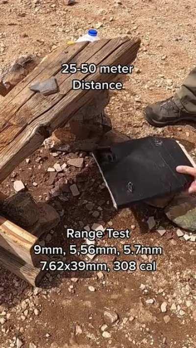 Homemade body armor using aluminum + zinc & a ceramic tile