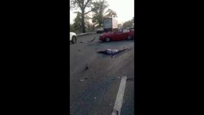 Woman killed after boyfriend loses control, crashing into truck