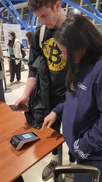 Paying for immigration in bitcoin