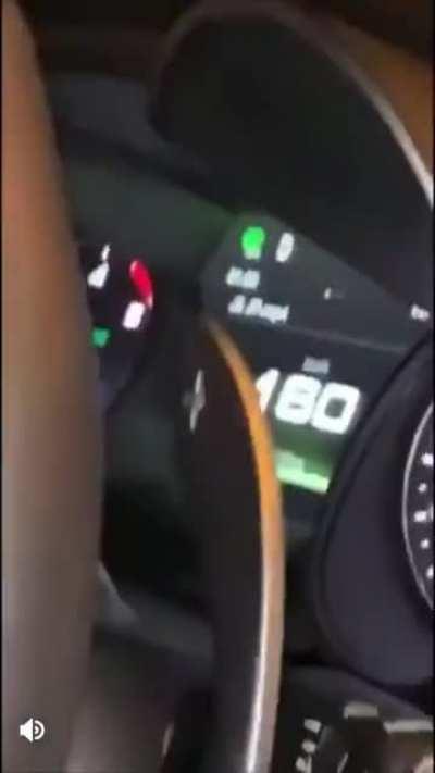 Going 160km/h in an unfamiliar street